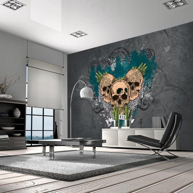 Papier peint intissé panoramique Street art Darkness II Couleur multicouleur <span itemprop=