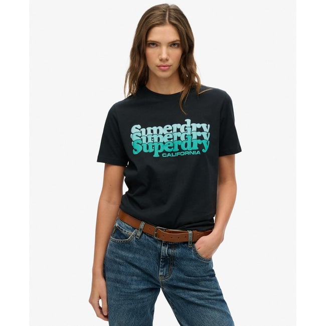T-shirt Stacked noir de jais <span itemprop=
