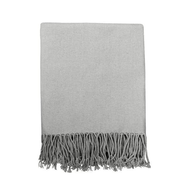 Plaid en polyester, MOANIA gris <span itemprop=