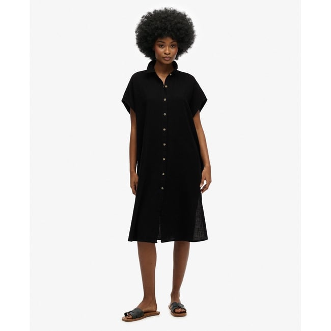 Robe chemise mi-longue oversize - SUPERDRY