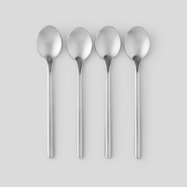 4 cuillères à café, gamme Rio Couleur argent <span itemprop=