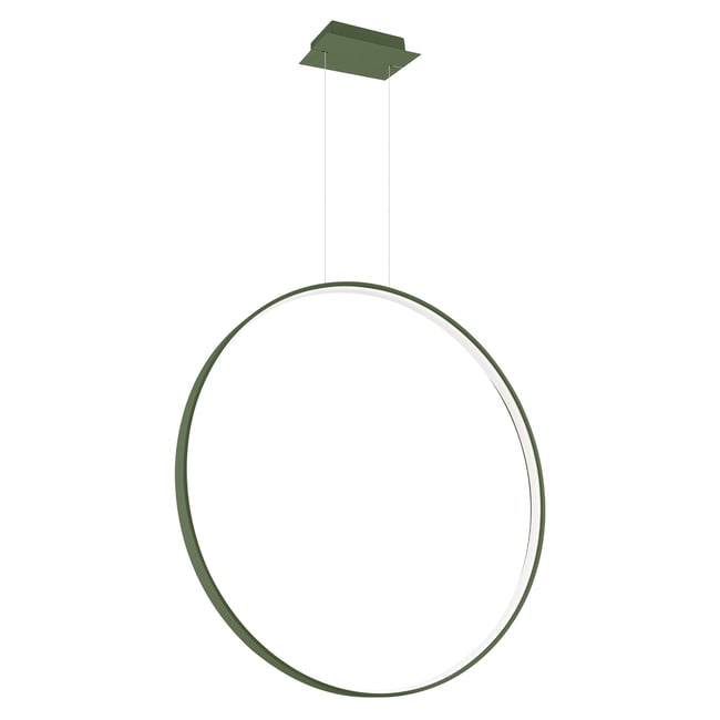 Suspension Aluminium Vert Olive LED 1 Rio Couleur vert olive <span itemprop=