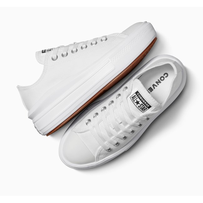 Baskets CHUCK TAYLOR ALL STAR MOVE CANVAS PLATFORM  blanc/blanc/blanc <span itemprop=