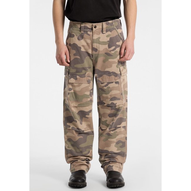 Pantalon Cargo En Twill camouflage <span itemprop=