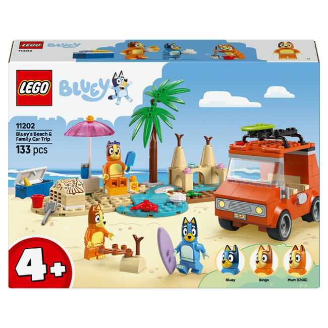 11202 Les vacances et le voyage en voiture de Bluey - LEGO