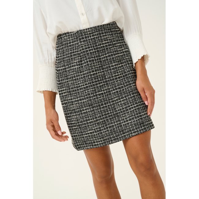 Jupe casual CRMillie noir blanc a carreaux <span itemprop=