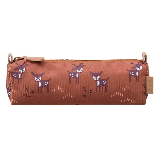 Trousse scolaire Cerf marron glacé - Fresk marron <span itemprop=