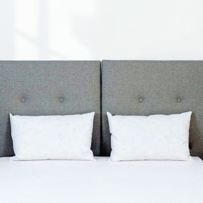 Oreiller Duvet CHAMBORD Couleur blanc <span itemprop=