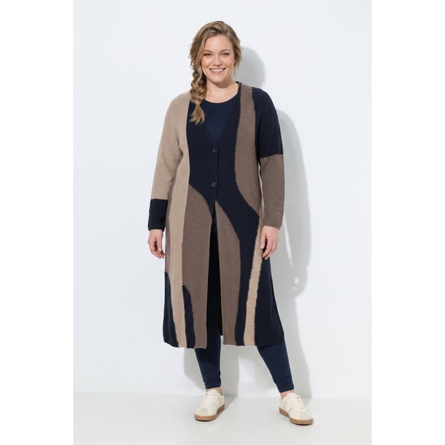 Cardigan long en coton bio - ULLA POPKEN