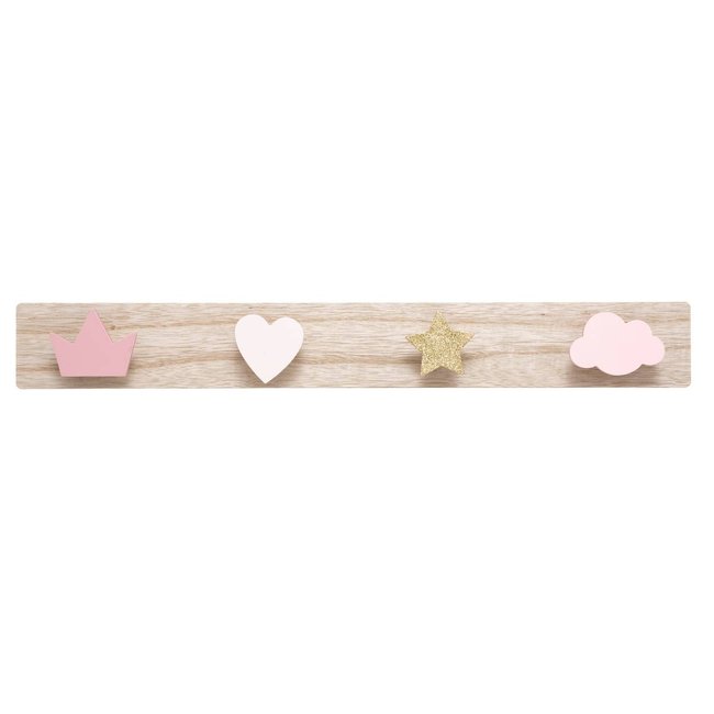 Patère enfant Couleur rose <span itemprop=