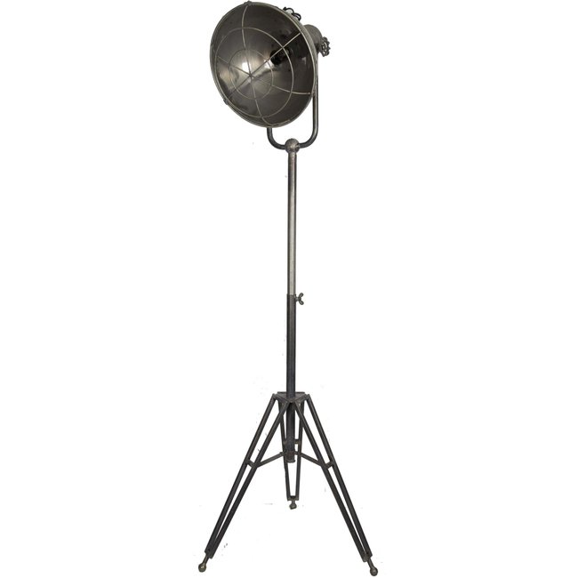 Lampadaire industriel en fer Couleur gris foncé <span itemprop=