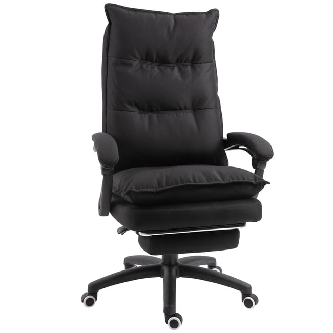 Fauteuil de bureau avec fonction massage Lin Couleur noir <span itemprop=