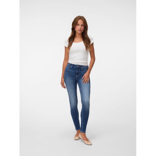 Jean Skinny dark blue denim <span itemprop=