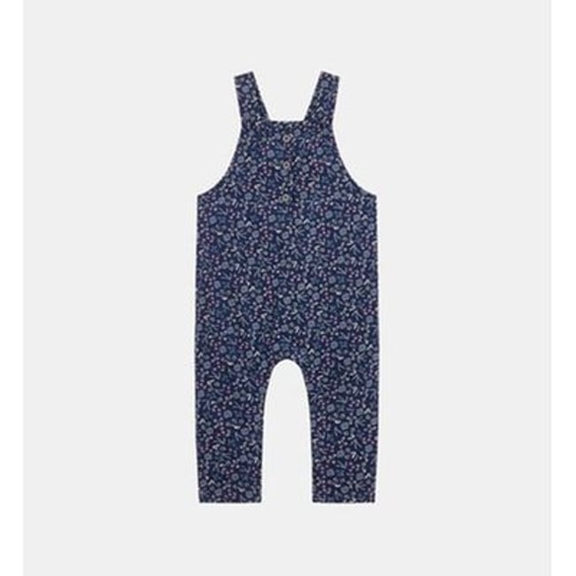 Youlee Salopette Femme Fleur Imprimée Coton - Combinaison Confortable Automne Hiver