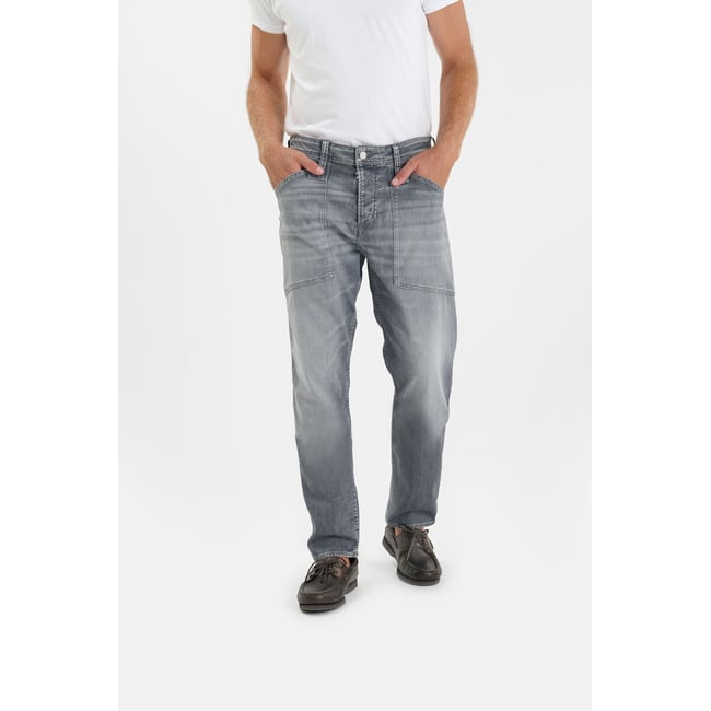 Jeans loose, large loose , longueur 34 grey <span itemprop=
