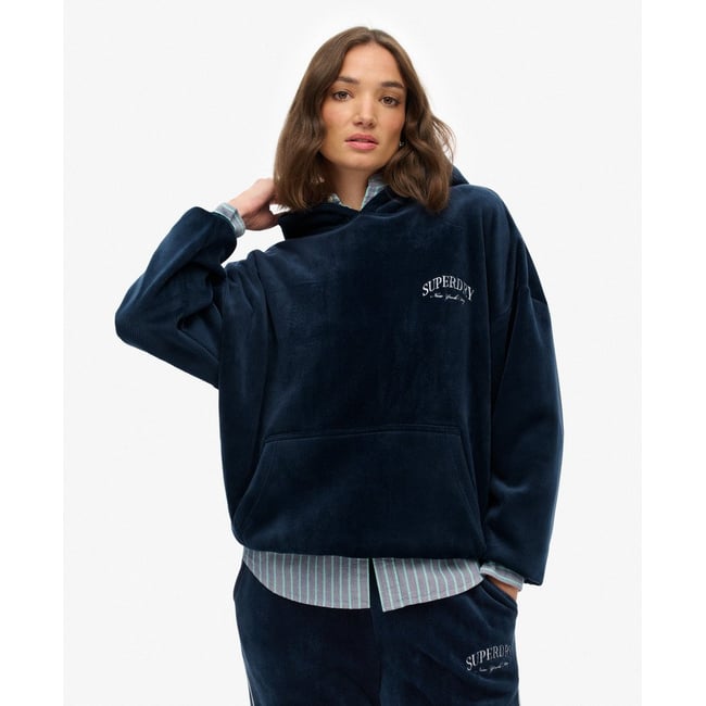 Country Club Velour Sweat à capuche décontracté - SUPERDRY