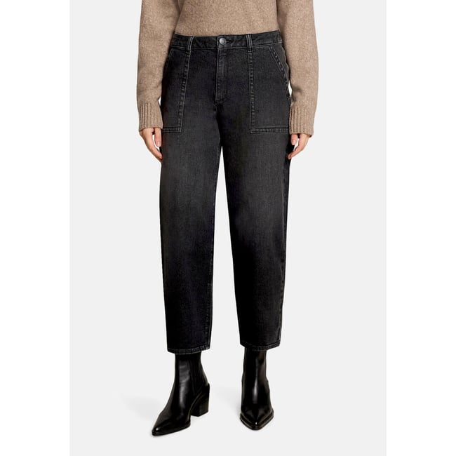 Jeans baggy à effet délavé black denim <span itemprop=