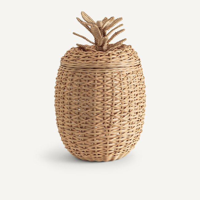 Panier rotin H50 cm, Quito Couleur naturel <span itemprop=