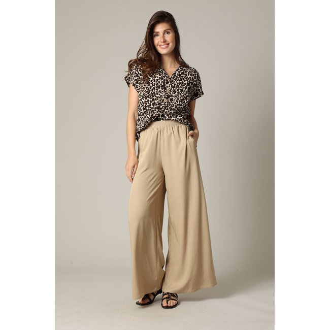 Pantalon femme en viscose bohème à taille élastiquée BALIA - DEELUXE