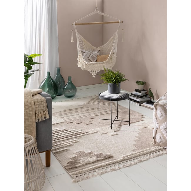 Tapis OYO Couleur crème/beige <span itemprop=