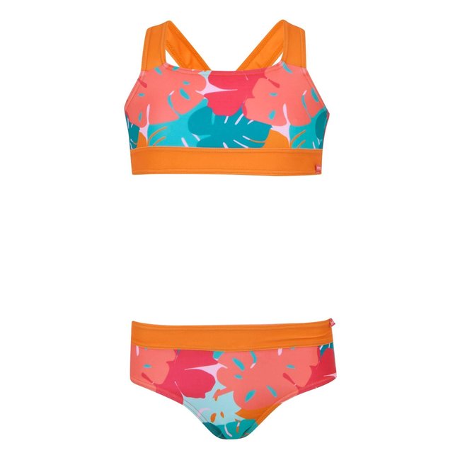 Ensemble de maillot de bain 2 pièces DAKARIA orange / bleu / rose <span itemprop=