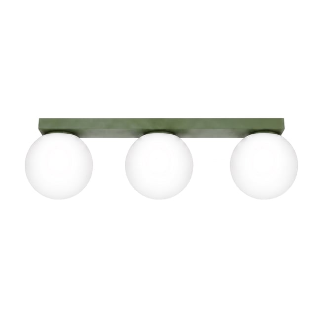 Plafonnier Acier Vert Olive G9 3 Yoli Couleur vert olive <span itemprop=