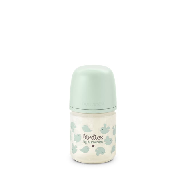 Biberon en verre avec tétine SX Pro 120 ml débit XS - SUAVINEX