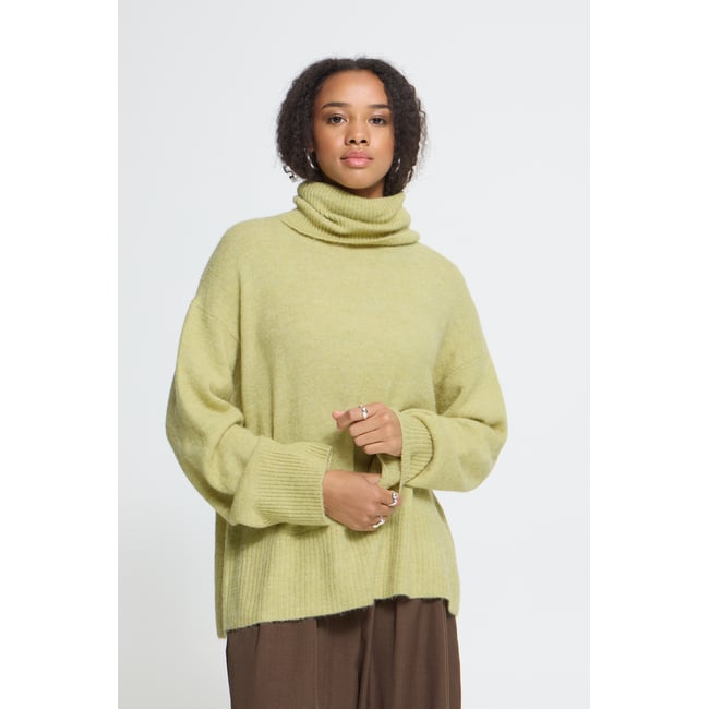 Á manches longues vert leek green <span itemprop=