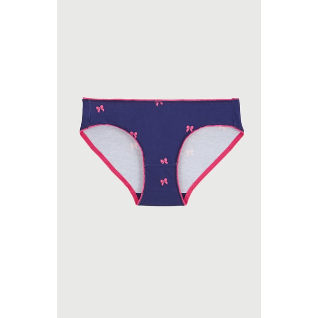 Culotte en jersey de coton imprimé Rosie marine <span itemprop=