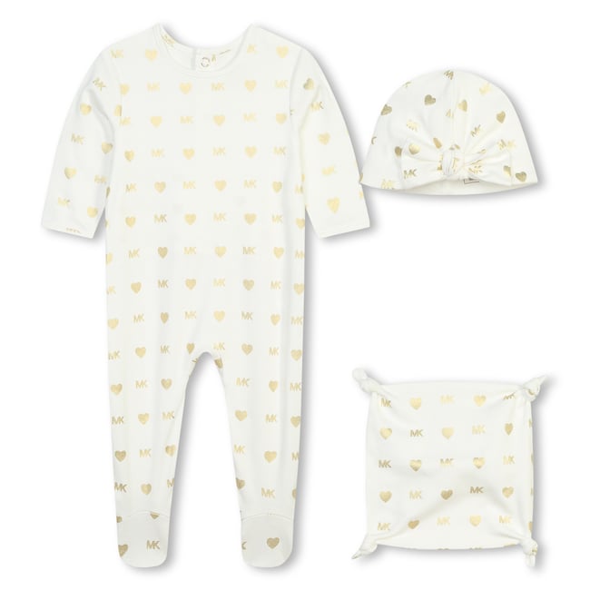 Pyjama, bonnet et doudou offwhite <span itemprop=