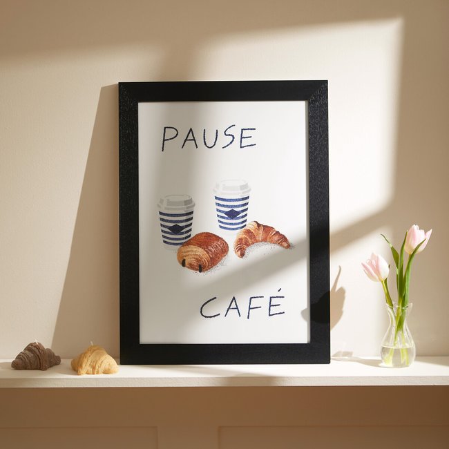Breakfast Pause Café Wall Print - LA REDOUTE INTERIEURS X CÔTE