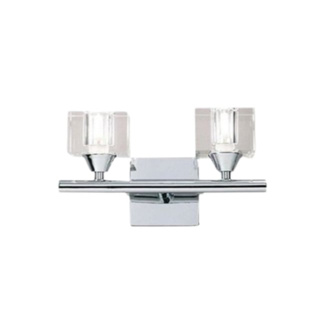 Applique Murale Double chrome Cubic Couleur chrome <span itemprop=