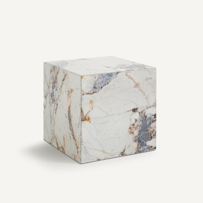 Tavolino cubo in marmo, Alcana marmo AM.PM