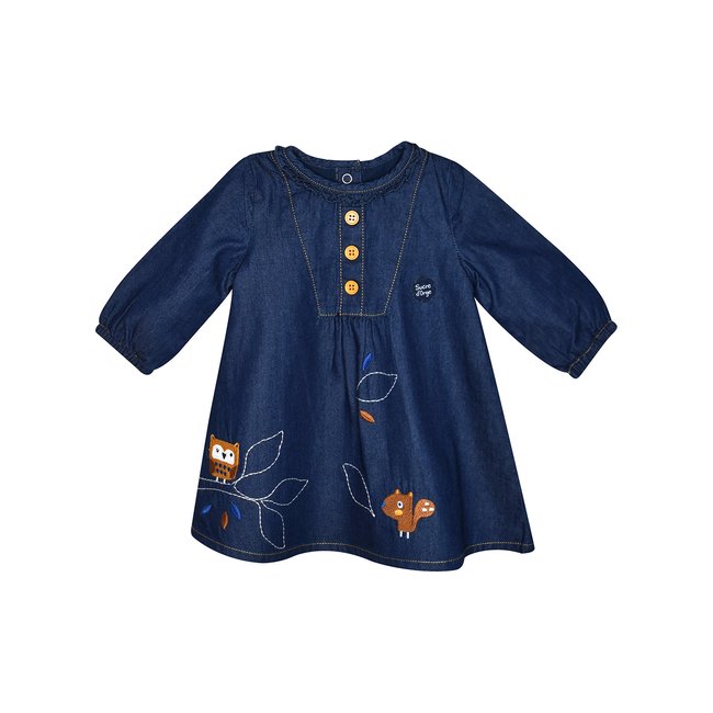 Robe en jean fania bleu <span itemprop=