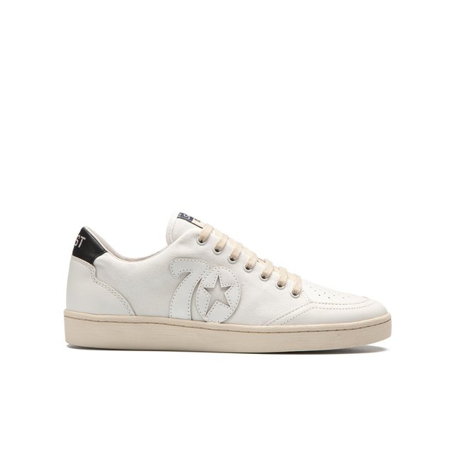 Baskets cuir SEVENTIES 33 blanc <span itemprop=