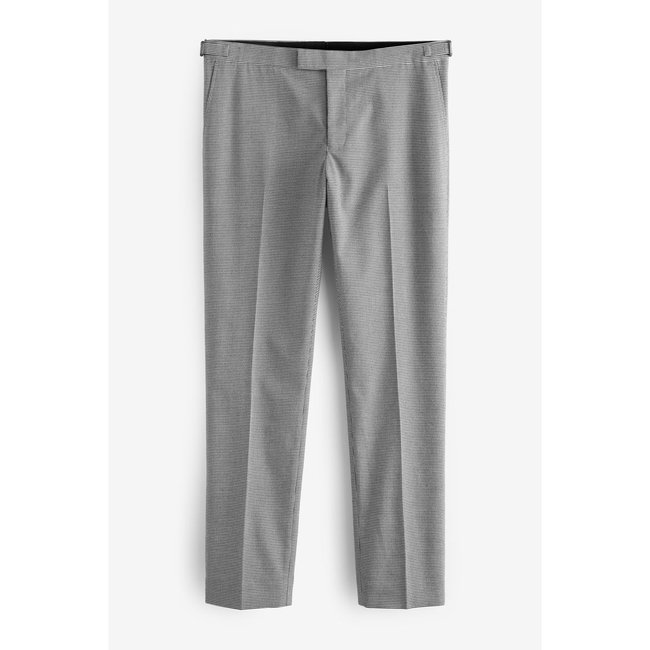 Costume À Motif Pied-de-poule : Pantalon noir <span itemprop=