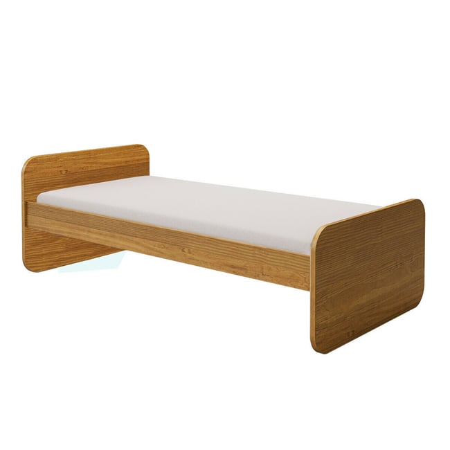 Pack lit avec matelas Bois massif  LUPIN - AKITEN RETAIL