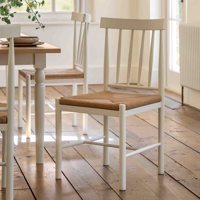 Set of 2 Ende Dining Chairs, off-white, ÉDITÉ