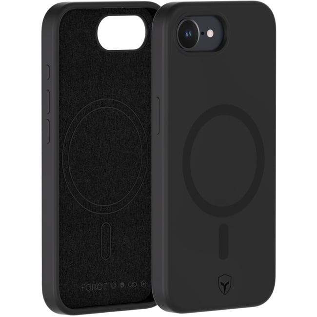 Coque iPhone 16e/17e silicone Noire - FORCE CASE