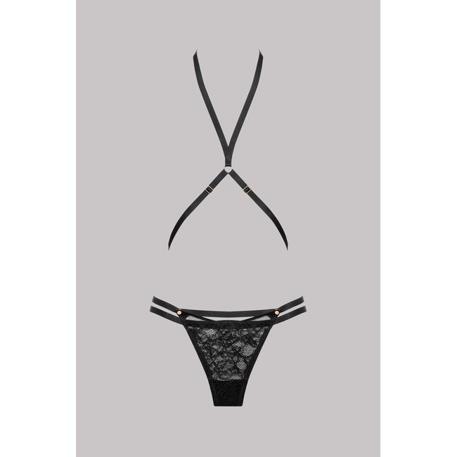 String Harnais Ouvrable Jeux Magnétiques noir <span itemprop=