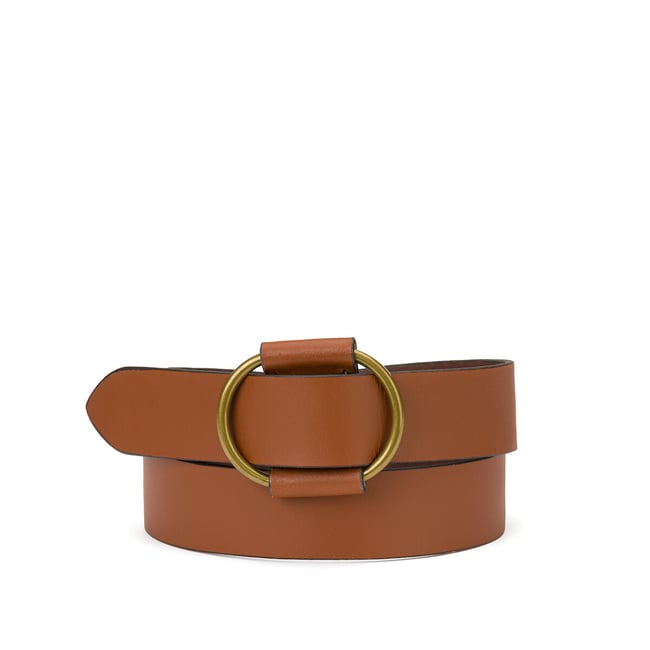 Ceinture en cuir Pilja  marron <span itemprop=