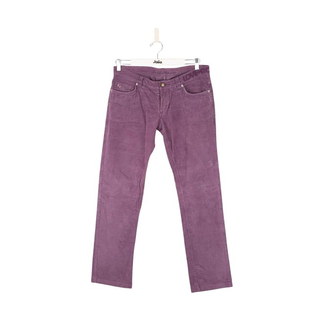 Pantalon slim en coton - Très Bon État violet <span itemprop=