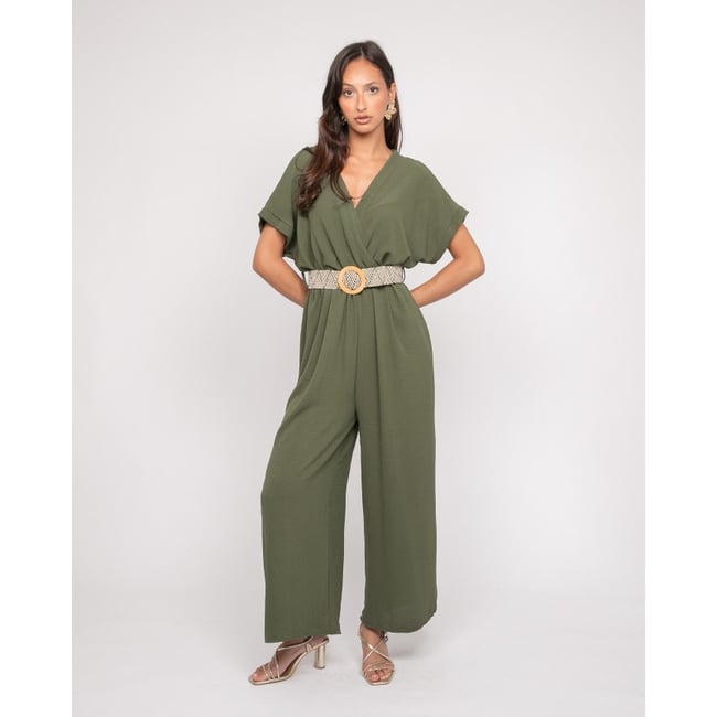 Combinaison Pantalon Cache-coeur Evala - DONA LISA