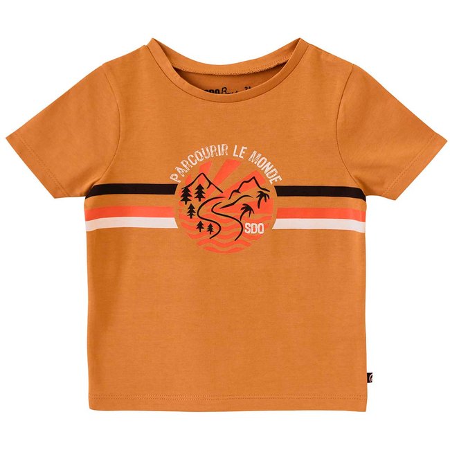Tee shirt camel cristobal marron <span itemprop=