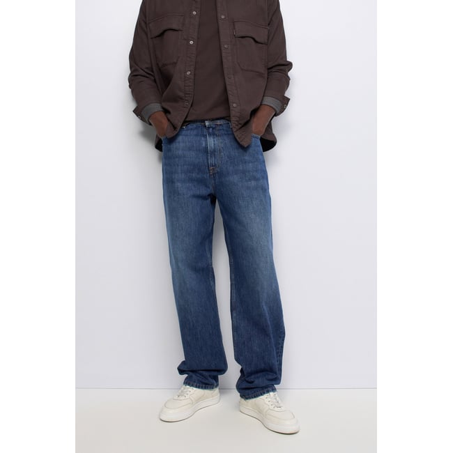 JEAN LOOSE FIT bleu denim <span itemprop=