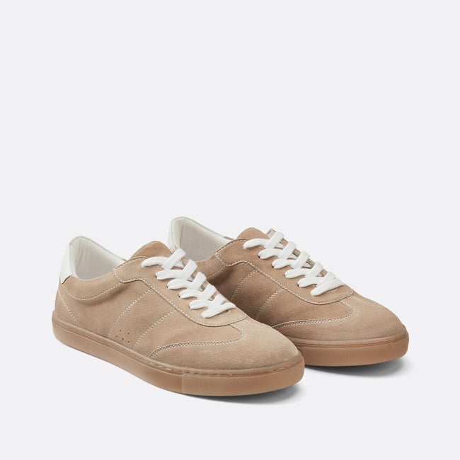 Baskets rétro en cuir suédé - LA REDOUTE COLLECTIONS