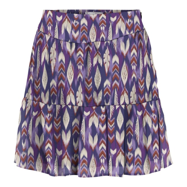 Jupe Anna Sui Enveloppante Laine Plaid Violet - Taille 10 Neuve étiquetée - Valeur 266$
