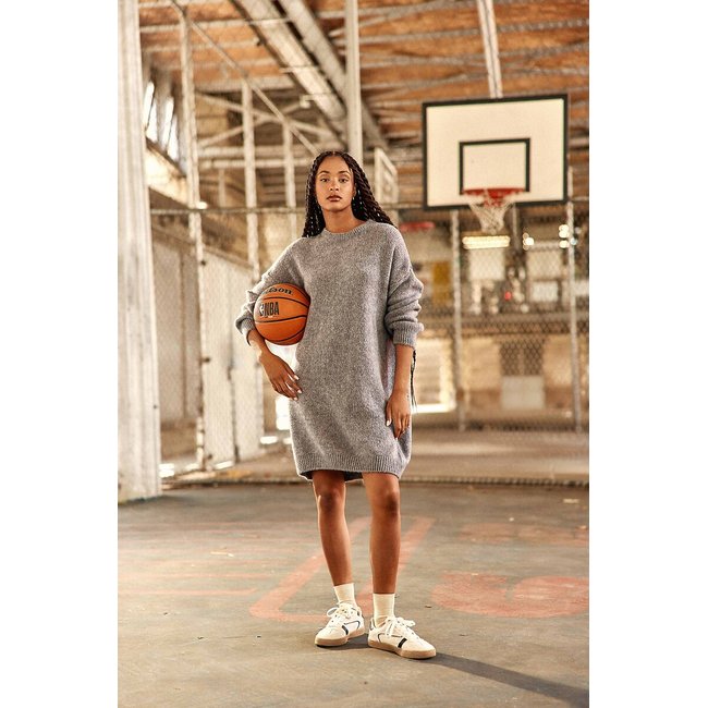 Maelle Knitted Jumper Dress, charcoal, LA PETITE ETOILE