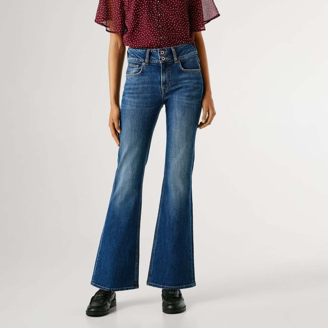 Venus - Jean Coupe Évasée, Taille Moyenne - PEPE JEANS