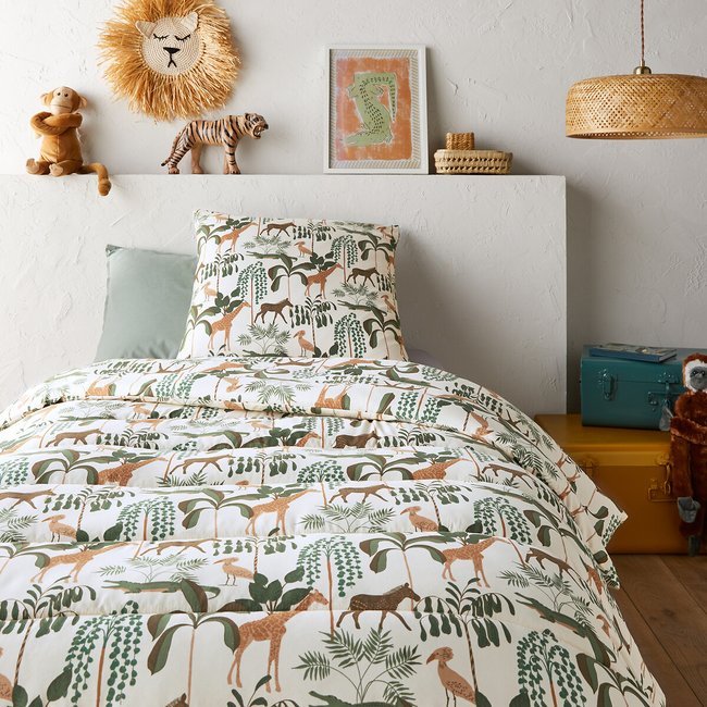 Sehatra Patterned Quilt & Pillowcase printed LA REDOUTE INTERIEURS